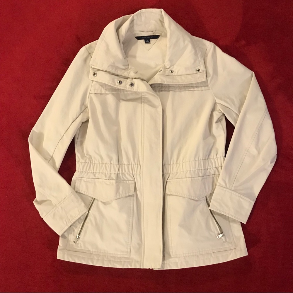 Tommy Hilfiger Jacket (Cream/Khaki, Size Medium)